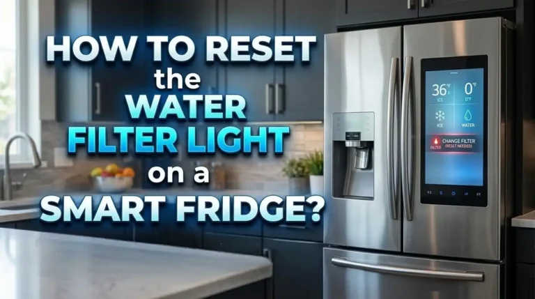 How to Reset the Water Filter Light on a Smart Fridge?